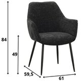 MID.YOU SET NASLANJAČEV, tekstil črna | Shoptok.si