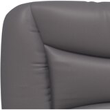  Jastuk za uzglavlje Hvar sivi 100 cm od umjetne kože | shoptok.hr