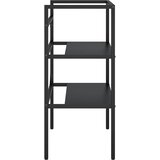  Okvir za kupaonski umivaonik crni 59 x 38 x 83 cm željezni | shoptok.hr