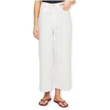 JJXX Jeans straight Milla Culotte Jeans - White Denim Bela Cene