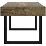  Stolić za kavu tamnosmeđi i crni 90x45x40 cm MDF i željezo | shoptok.hr