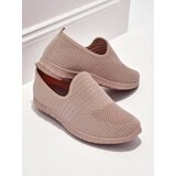 Resti Aelia women's pink fabric shoes, comfortable flat heel moccasins | shoptok.hr