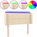  LED posteljno vzglavje krem 103x16x78/88 cm blago, (20735285) | Shoptok.si