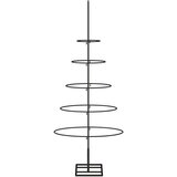 vidaXL Kovinska novoletna jelka za dekoriranje črna 90 cm | Shoptok.si