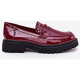 Boto Ladies Patent Moccasins With Decoration Bordeaux Nallae | Shoptok.si