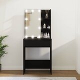 vidaXL Toaletni stolić s LED svjetlima crni 60 x 40 x 140 cm Cijene