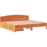 vidaXL okvir kreveta bez madraca voštano smeđi 180x200 cm od borovine | shoptok.hr