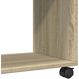 vidaXL Bočni stolić s kotačima boja hrasta sonome 70x35x60 cm drveni | shoptok.hr