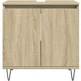 vidaXL Kopalniška omarica sonoma hrast 58x33x60 cm inženirski les | Shoptok.si