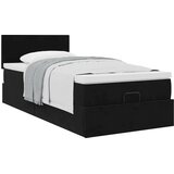 vidaXL otomanski okvir kreveta s madraca crni 90x200cm baršunasti | shoptok.hr
