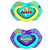Canpol Babies Silikonska Varalica 0-6M Neon Love 2 Kom - Blue | ePonuda.com