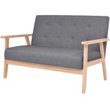  2-dijelna garnitura od tkanine tamnosiva | shoptok.hr