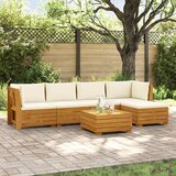  6 kom. Set vanjskih sofa Čvrsto drvo akacije Smeđa | shoptok.hr