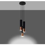  Obesna svetilka LOOPEZ 3P črna/medena, (21347913) | Shoptok.si