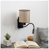  Brilagi - LED zidna lampa NUBILA 1xE27/25W/230V + LED/3W crna/smeđa | Eponuda.com