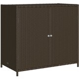 vidaXL Vrtna omara za shranjevanje rjava 83x45x76 cm poli ratan, (21027464) Cene