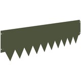  Ograda oko Travnjaka 20 pcs 103 x 30 cm metal Maslinastozelena | Eponuda.ba