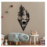WALLXPERT dekorativni metalni zidni pribor bear black v2 | ePonuda.com