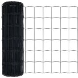 vidaXL Euro Ograda s 13 šiljaka 0.8x25 m Galvanizirano Čelik Siva | shoptok.hr