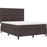 Box Postelja s box springom z vzmetnico temno rjava 160x200 cm tkanina, (22080943) | Shoptok.si