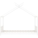  Otroški posteljni okvir bel iz trdne borovine 80x160 cm, (20650890) | Shoptok.si