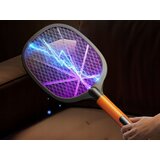  2v1 aku. električni lopar uničevalec insektov LED UV USB 52m stojalo | Shoptok.si