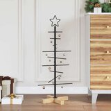 vidaXL Metalna božićna jelka Crna 90 cm Čelik s praškastim premazom | shoptok.hr