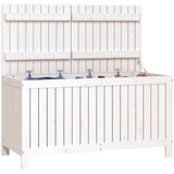  Vrtna kutija za pohranu bijela 121x55x64 cm od masivne borovine | shoptok.hr