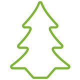  Ukrasna figura EDM 72128 Flexiled Zelena Jela 45 x 3 x 62 cm (1 kom.) | shoptok.hr