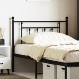 vidaXL Metalno uzglavlje crno 100 cm Cijene