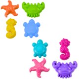  Sea Sand Molds 4 Pieces Crab Turtle Starfish Horse Yellow Green | Shoptok.si