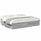 vidaXL Okvir kreveta boja hrasta 180 x 200 cm od konstruiranog drva Cijene