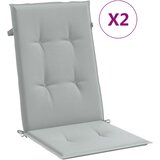  Jastuci za stolice 2 kom svjetlosivi 120 x 50 x 4 cm od tkanine | shoptok.hr