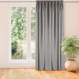  Curtain VILA color gray style classic flex 7.5 cm with double pleat velvet 265x175 HOMEDE | shoptok.hr