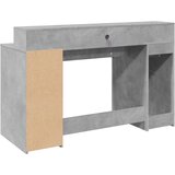  Radni stol s LED svjetlima sivi 140x55x91 cm konstruirano drvo | Shoptok.si
