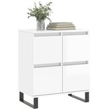  Komoda sjajna bijela 60 x 35 x 70 cm od konstruiranog drva | Eponuda.com