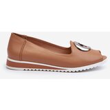 Boto Women's Court Shoes with Eco Leather Decoration Dark Beige Biolita | ePonuda.com