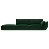 Mazzini Sofas Temno zelena žametna sedežna garnitura desni kot 264 cm Vanda – | Shoptok.si