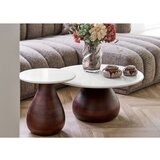 House Nordic Okrogla stranska mizica z marmorno mizno ploščo ø 40 cm Heide – | Shoptok.si