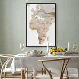  Slika - Hot Continent (1 Part) Vertical 40x60 U crnom drvenom okviru | shoptok.hr