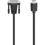 Hama DVI adapterski kabel DVI-D 24+1-polni utikač, HDMI A utikač 3 m crna 00200716 DVI kabel Cijene