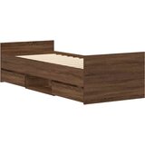  Okvir kreveta s uzglavljem i podnožjem boja hrasta 75 x 190 cm | shoptok.hr