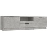 TV ormarić boja betona 140x35x40 cm od konstruiranog drva | shoptok.hr