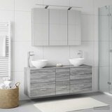  Set namještaja za kupaonicu 4 pcs Siva Sonoma | shoptok.hr