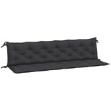  Jastuci za vrtnu klupu 2 kom crno 200x50x7 cm tkanine Oxford | shoptok.hr