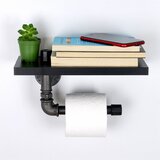 Hanah home Boruraf239 blacksilver toilet paper holder