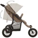  Otroški voziček taupe jeklen | Shoptok.si