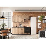 Stolkar KUHINJSKI BLOK ANIKA 200 CM - ARTISAN HRAST-Črni marmor Cijene