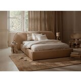 Micadoni Zelena oblazinjena zakonska postelja s prostorom za shranjevanje z letvenim dnom 160x200 cm Ovalo – | Shoptok.si