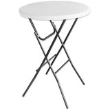  Okrugli sklopivi stol - bijeli, 80 cm | shoptok.hr